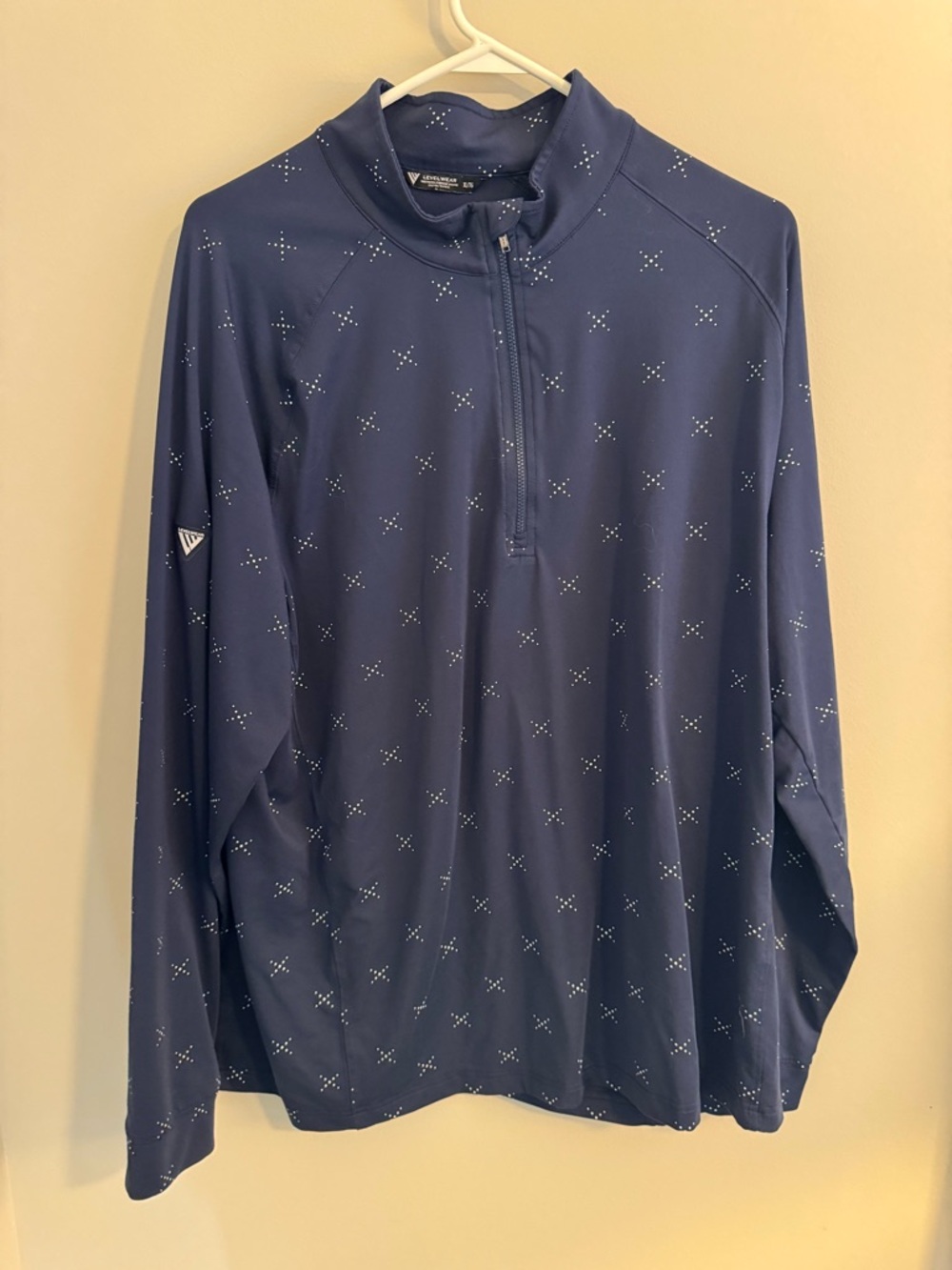 Men's Long Sleeve Quarter-Zip Performance Pullover - Black